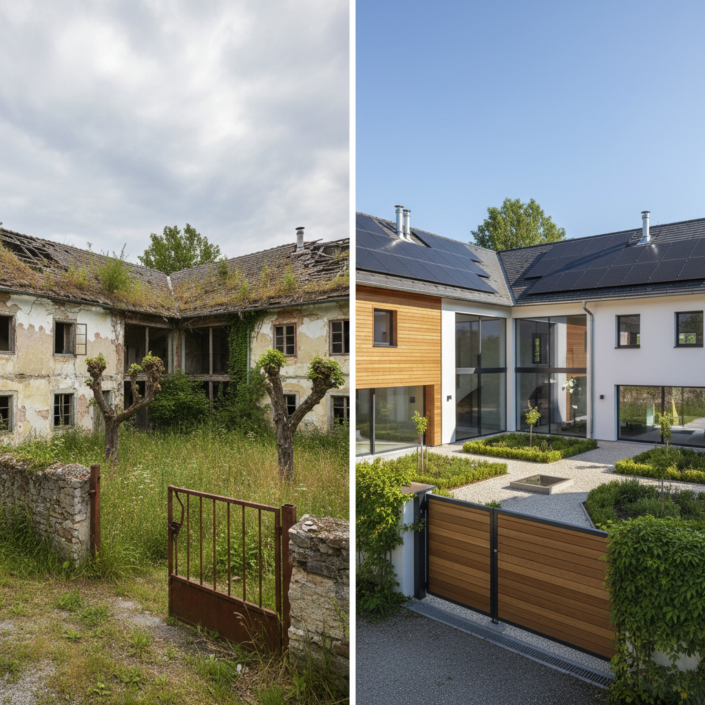 Vierkanthof Renovation Vorher Nachher - After